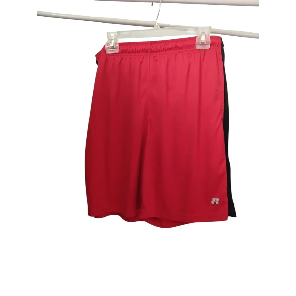 Russell Athletic Men’s Red Athletic Shorts Size L Gym Training WorkoutBasketball